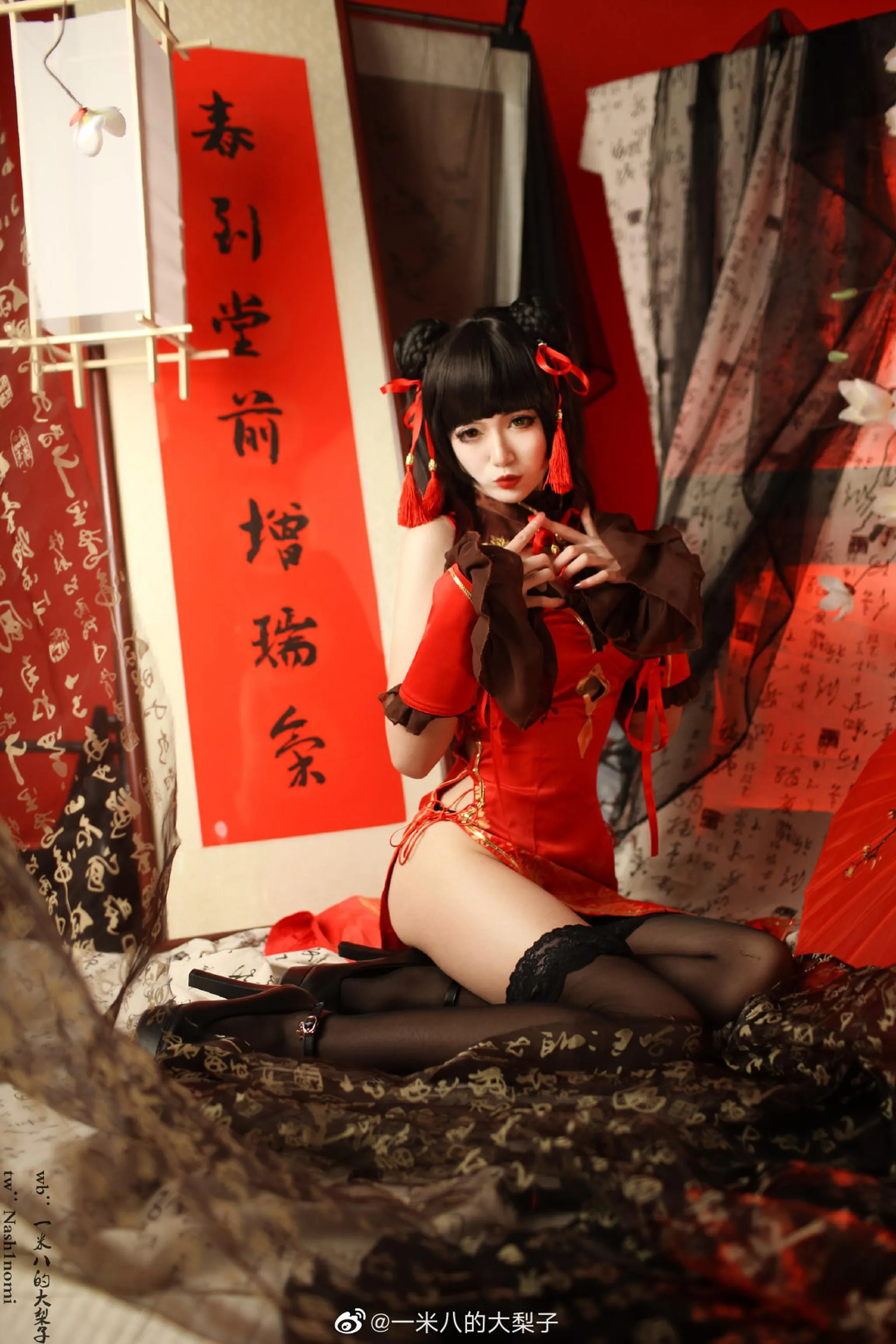 一米八的大梨子 – NO.007 时崎狂三新春旗袍 [22P]插图9